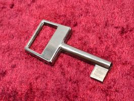 1 Möbel Hohl Schlüssel 5.8cm MS vernickelt - NEU (3677#MBS3)
