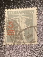 Tellbrustbild ZNr.148 - 1915 Abart versch. Druck