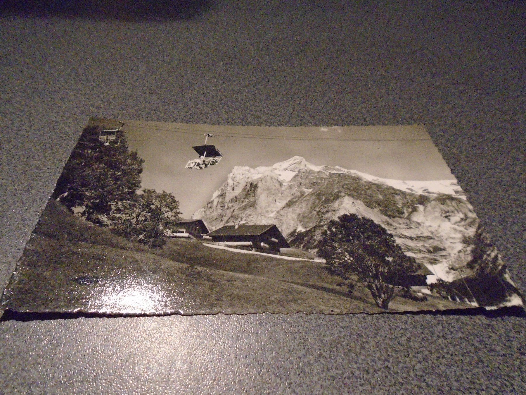 Cartoline postali: Ansichtskarte Bergbahn (Sesselbahn) Grindelwald - First – Usato da Zürich venduto da abraxas1291