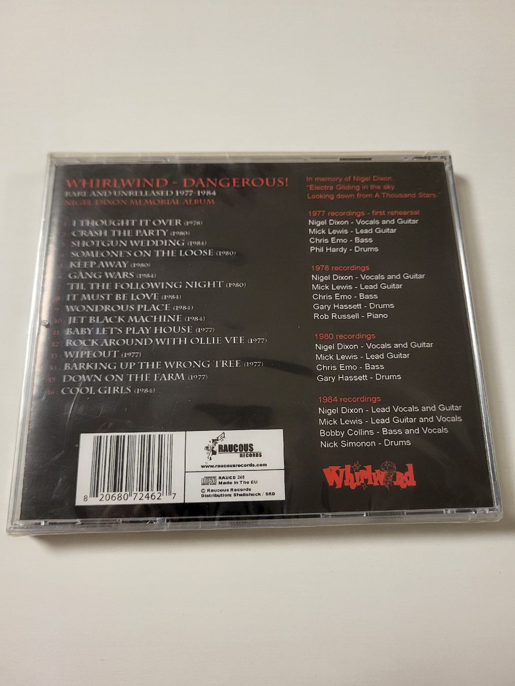 CDs: Whirlwind - Dangerous - CD , Neu&OVP – Neu und originalverpackt aus Uster von newwave0 1