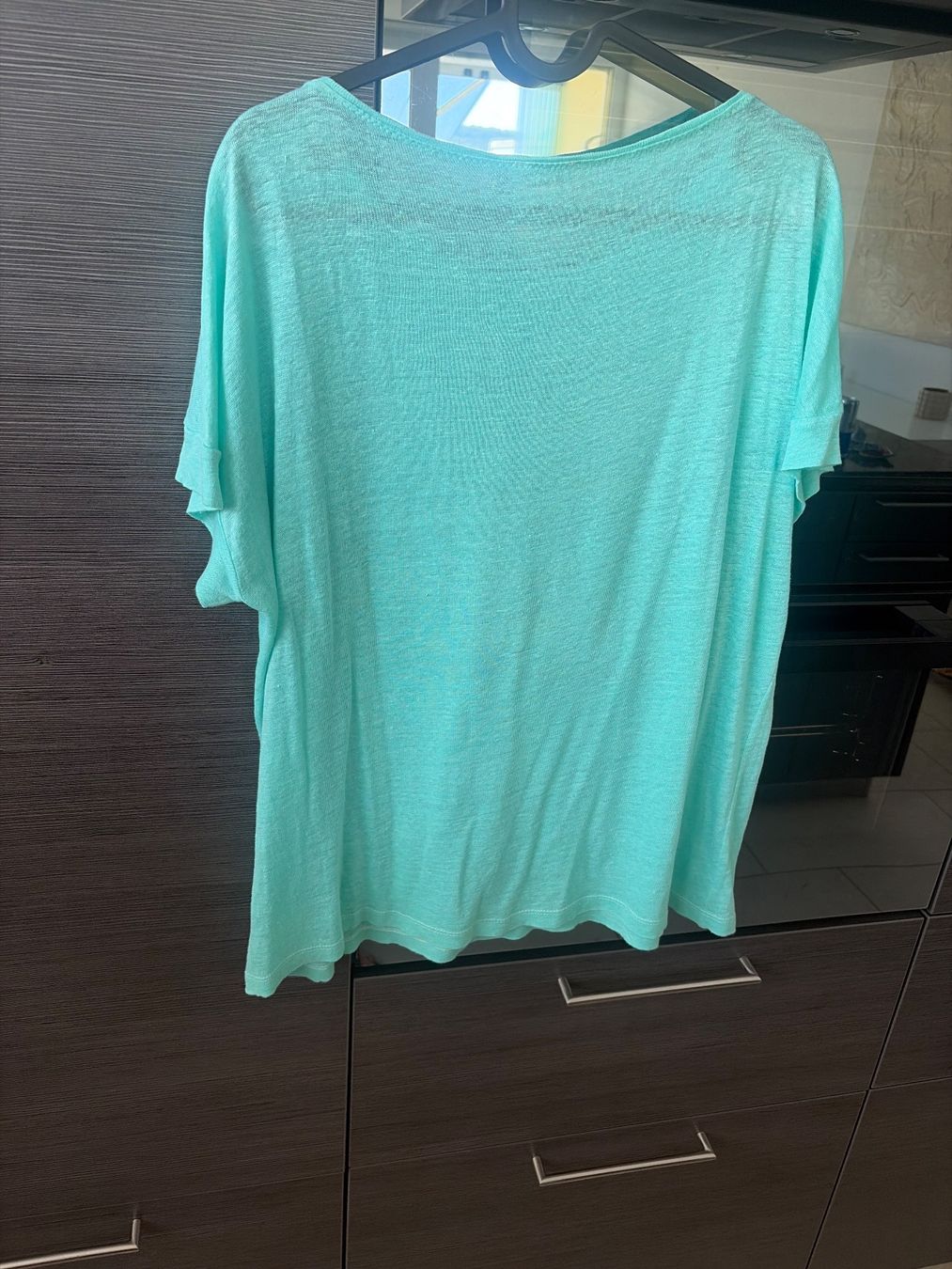 T-shirt: T-Shirt aus Leinen & Seide Garn, Mint/Türkis Gr. M – Nuovo e nell'imballaggio originale da Wallisellen venduto da Lan_82sz 2