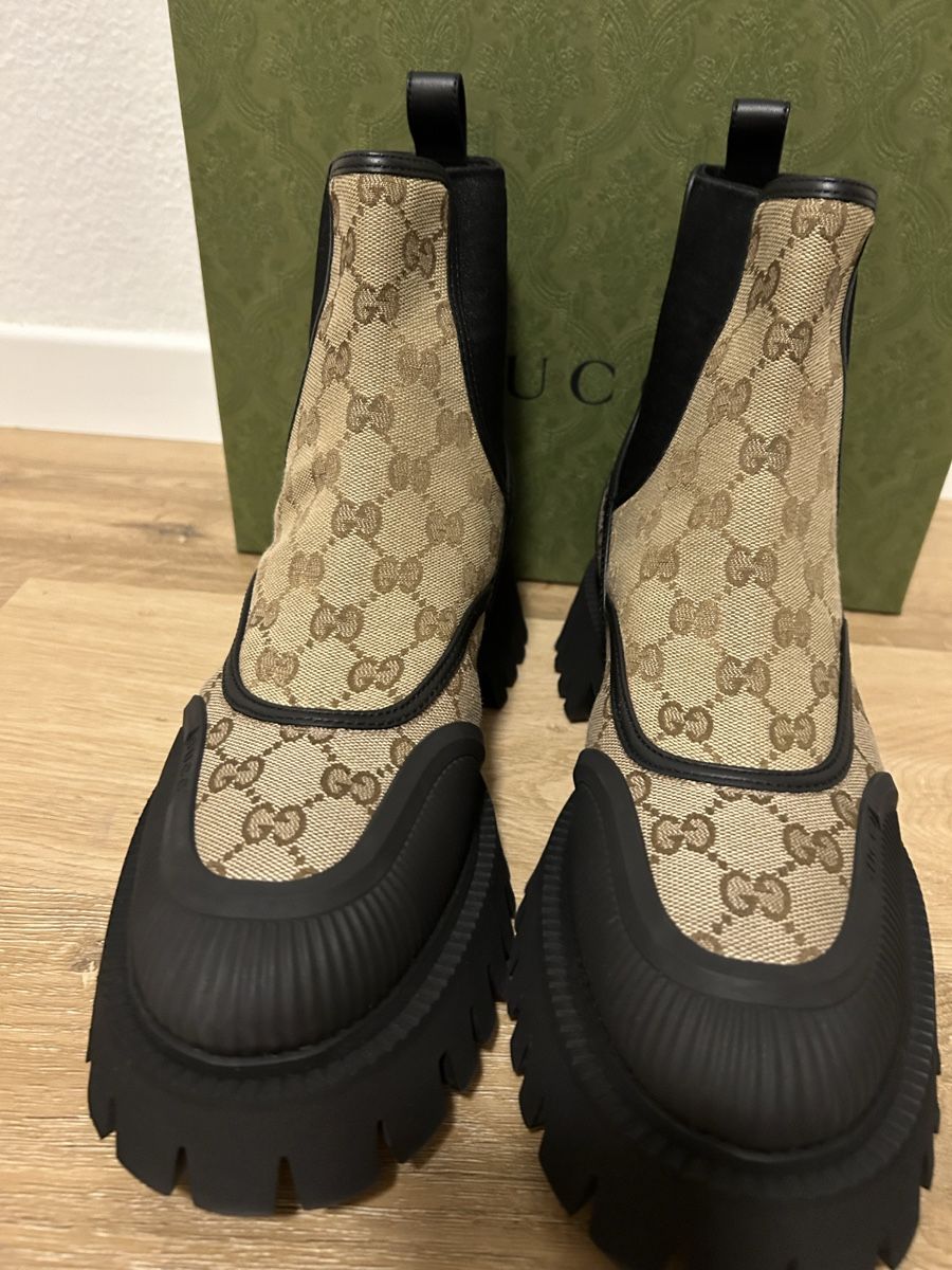 Gucci Herrenschuhe: NEW GUCCI Original Gucci Ankle Boots GG – Neu und originalverpackt aus Zürich von sel_tvq7 2