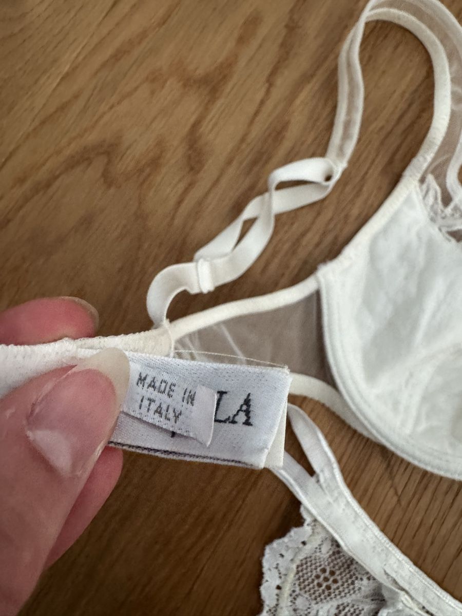 La Perla Altra biancheria intima: La Perla Lingerie Set Weiss Spitze Groesse 70A – Usato da Solothurn venduto da jgu_xfz2 4
