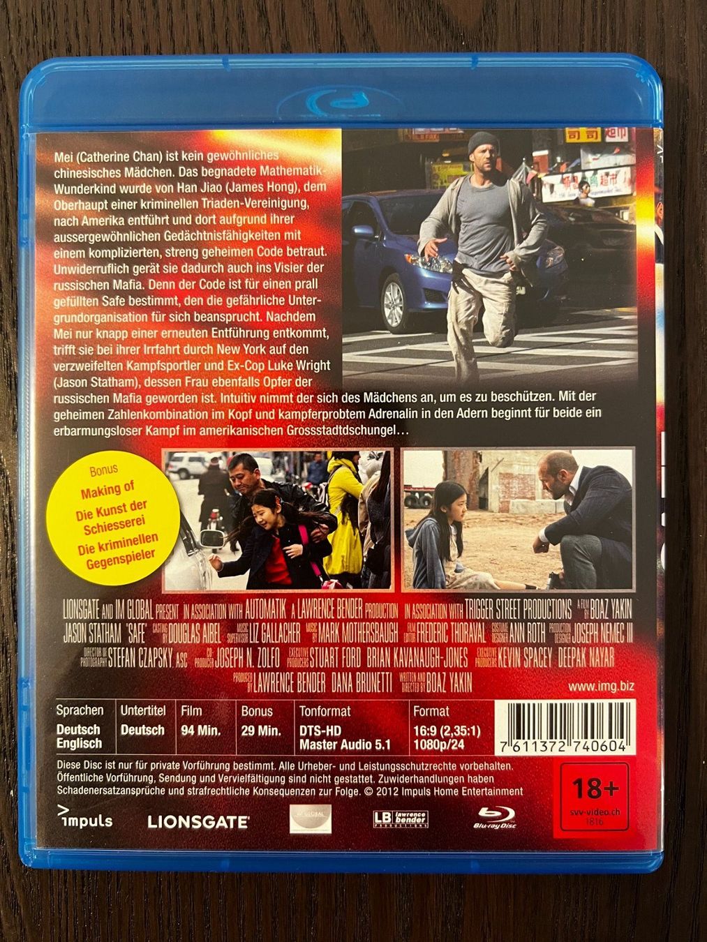 Alle DVDs: Safe – Gebraucht aus Zürich von Blu-ray_ZH 1