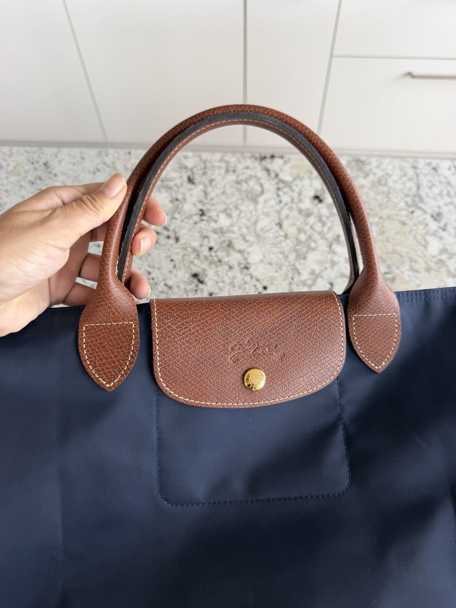 Longchamp Sacs femmes: Longchamp Le Pliage Original Navy Medium Handbag – Excellent – Neuf (Voir description) à Dübendorf par gozdikov 3