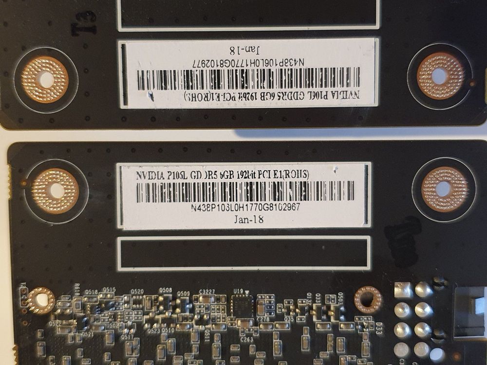 2x NVIDIA P106L GDDR5 6GB Mining GPUs Kaufen auf Ricardo