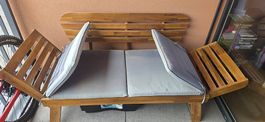 Banquette de jardin modulable