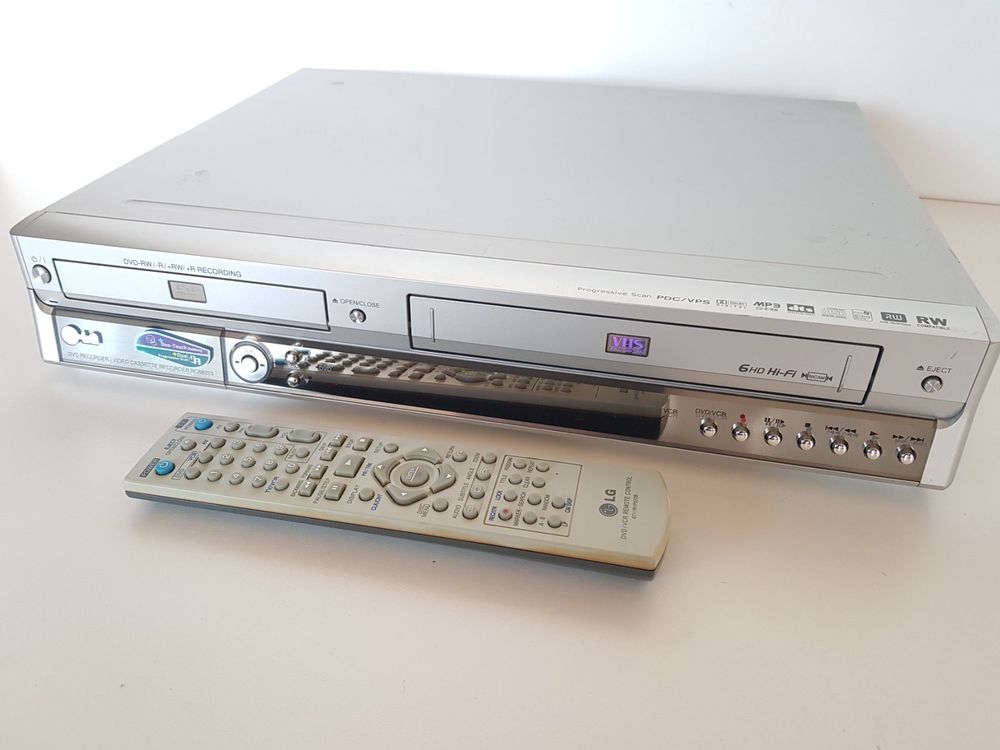 LG RC68223 VHS + DVD RW Recorder One Touch Dubbing Combi