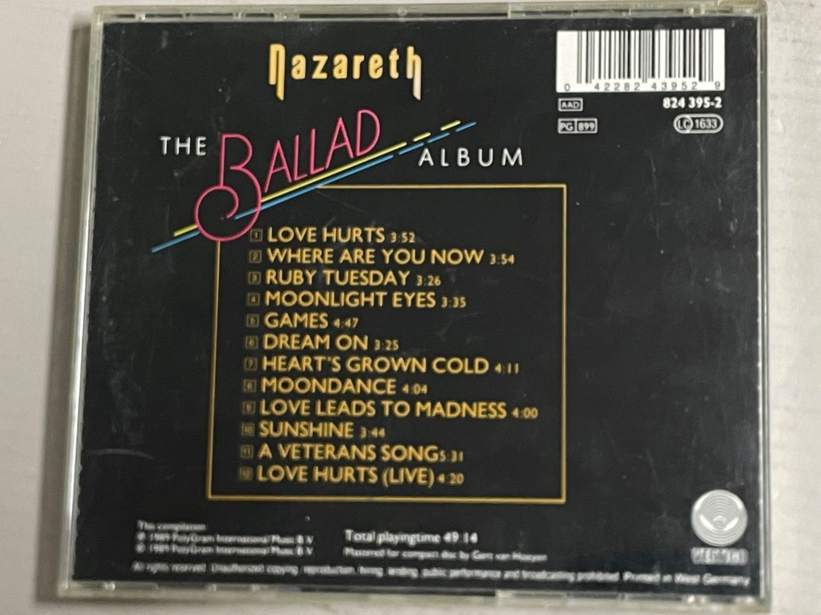 CD: Nazareth-The Ballad Album – Usato da Muri b. Bern venduto da AdidasCollector 1
