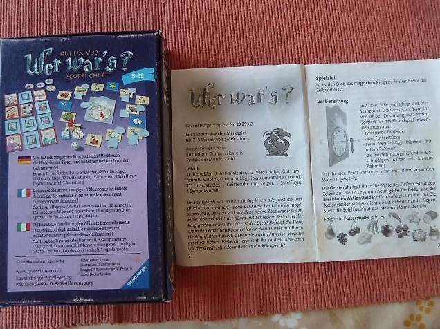 Ravensburger Giochi: Ravensburger Reisespiel "Wer War's – Usato da Ueken venduto da dale02