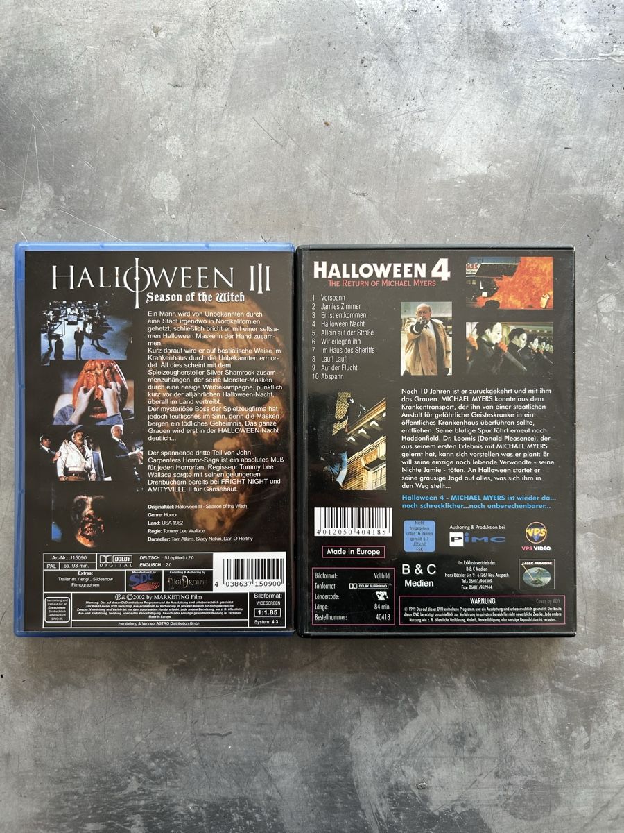 Tutti i DVDs: Halloween 3 & 4 - DVD Set - Horror – Usato da Winterthur venduto da lenolson 1