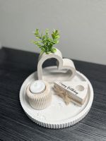 Heart Shaped Candlestick & Tealight Holder, Birthday Decor