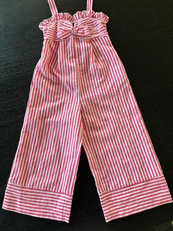 Monnalisa Mädchen Jumpsuit weiss gestreift Grösse 104
