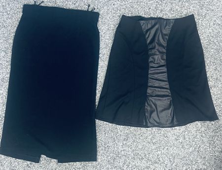 Schwarze Röcke Set, Mini & Midi,, Top!