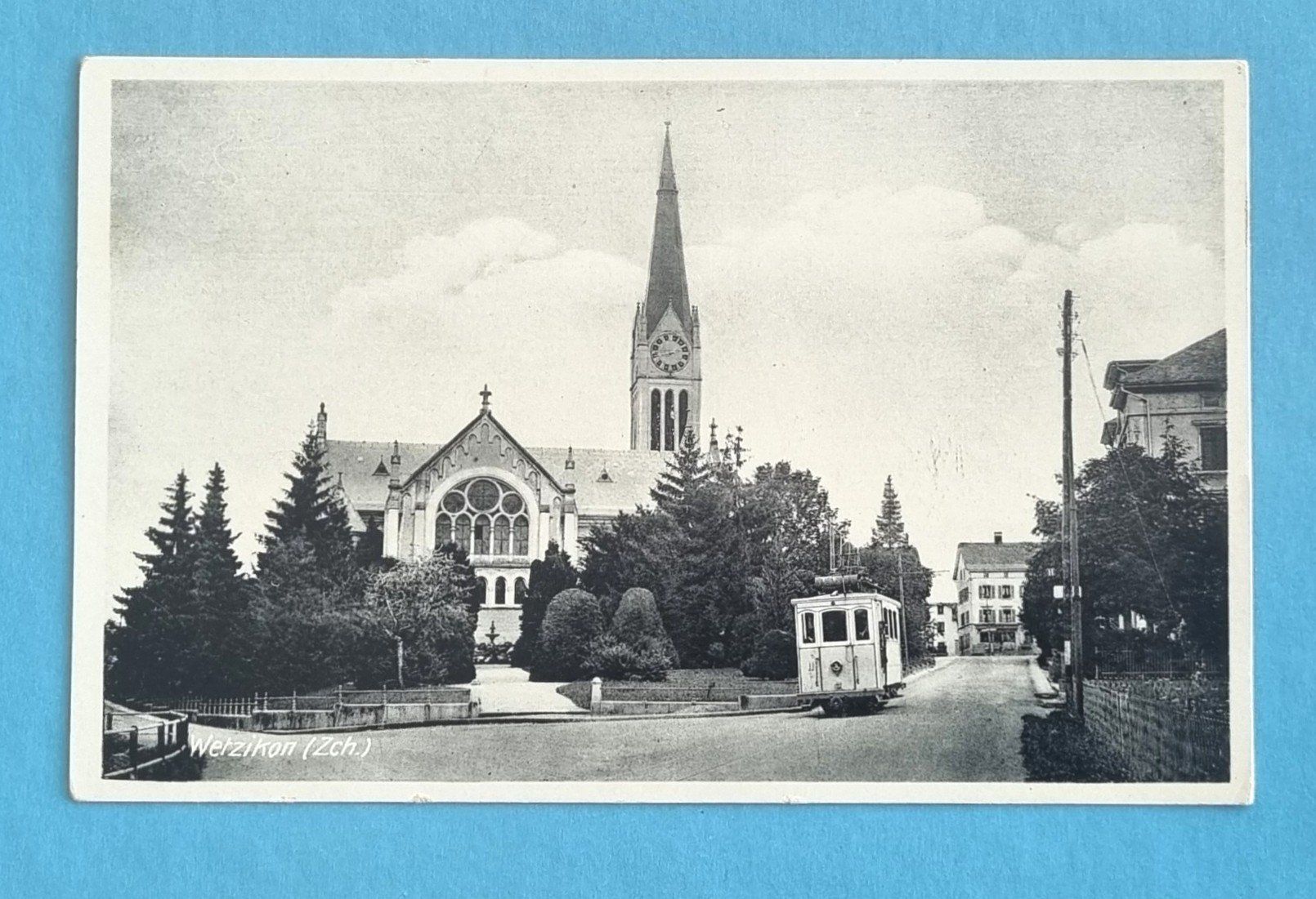 Cartoline postali: Wetzikonm - Hauptstrasse - Strassenbahn - Tram – Usato da Rothrist venduto da RROENK