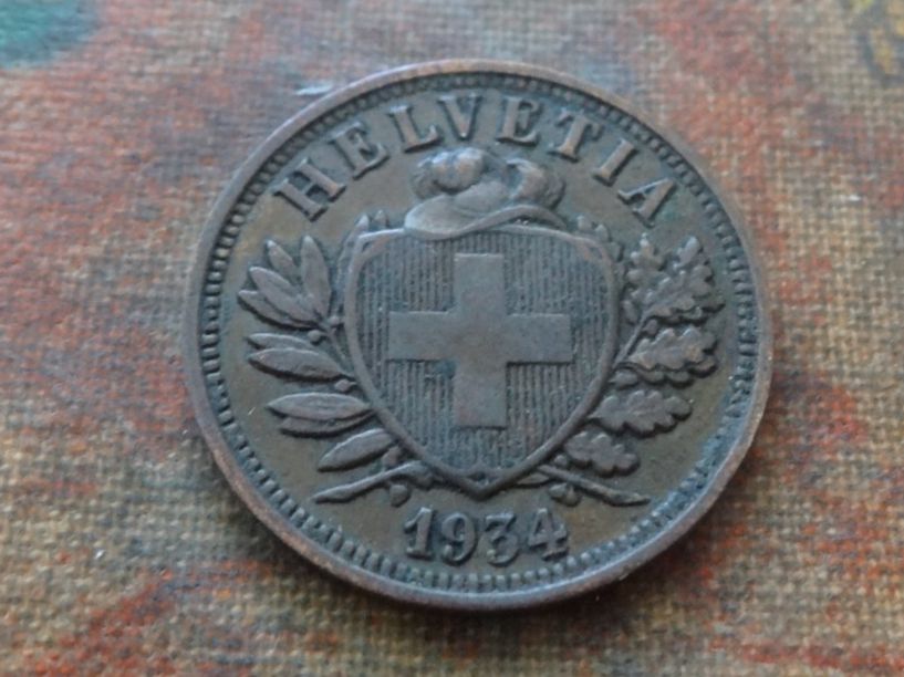 Tutti le monete: 2 Rp. 1934   (A) – Usato da Romanel-sur-Lausanne venduto da Swift13