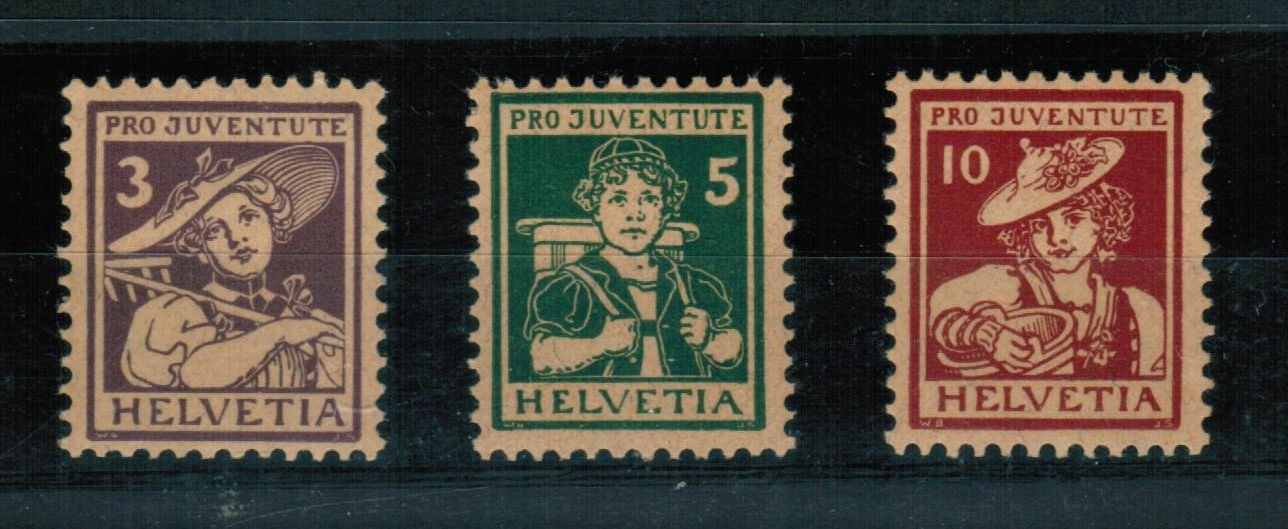 Alle Briefmarken: Pro Juventute - Satz J4-J6 ** postfrisch – Neu (gemäss Beschreibung) aus Bern von peri02
