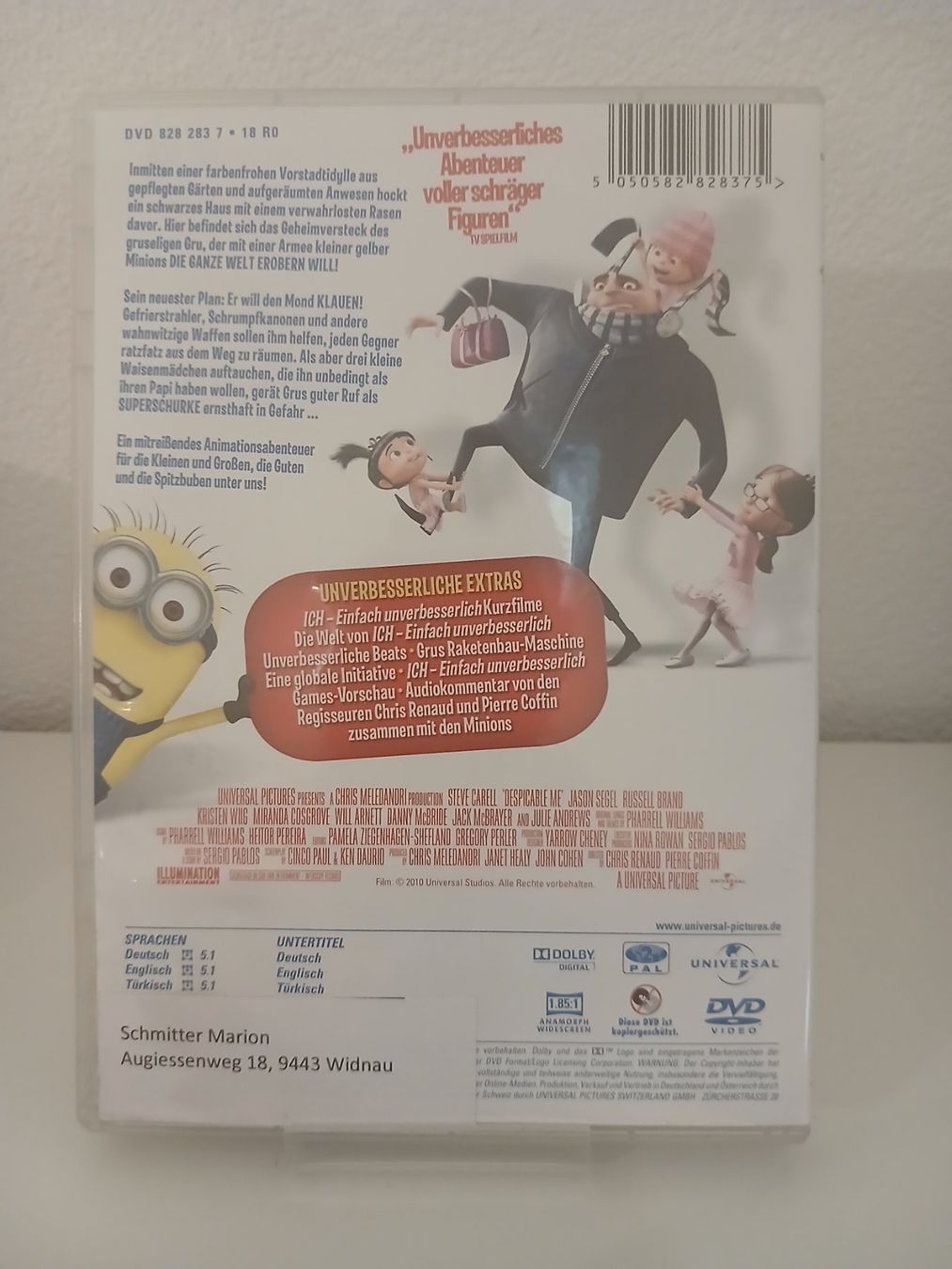 Tous les DVDs: Ich Einfach Unverbesserlich – D'occasion à St. Margrethen SG par SamusAran 1
