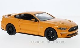 Ford Mustang GT VI Phase II seit 2018 orange met.  1:24