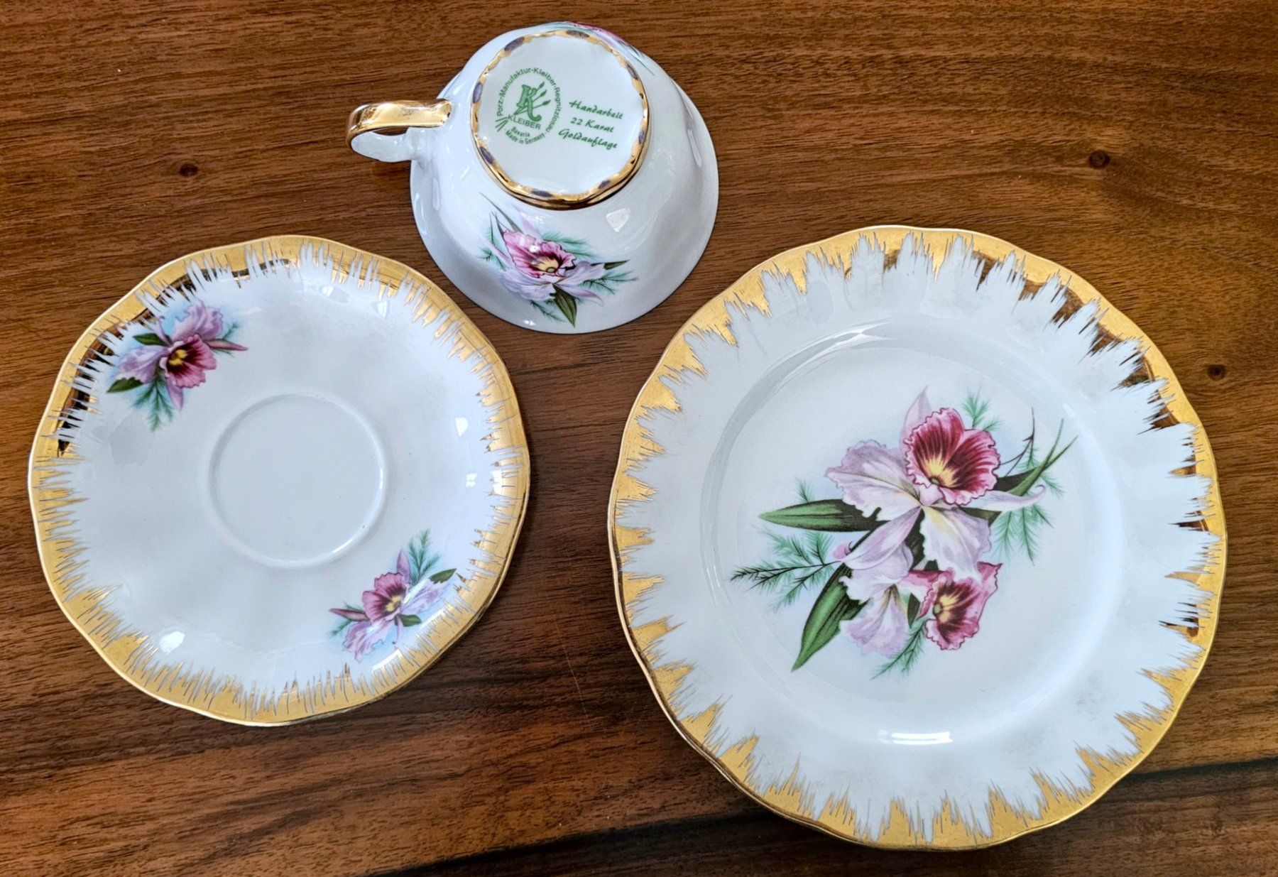 Geschirrsets: Tee Tasse mit Unterteller und Dessertteller – Gebraucht aus Walenstadt von pedroju-1 1