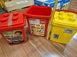 Vintage Lego Basic Steineboxen, 3 Stück, gebraucht B4
