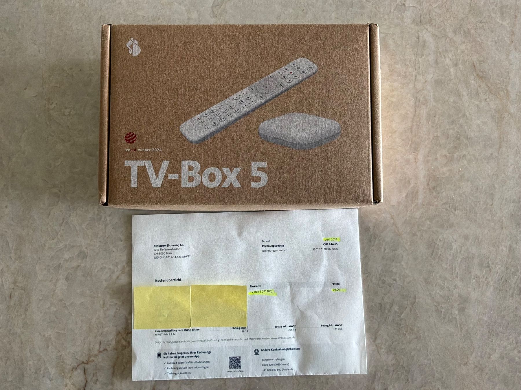 Swisscom Audio- & Mediensysteme: Swisscom TV Box 2026 – Neu und originalverpackt aus Meilen von En-joy