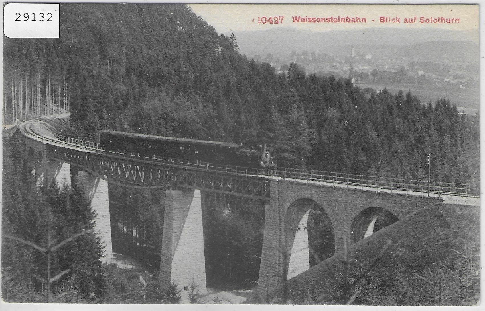 Cartes postales: Weissensteinbahn - Blick auf Solothurn – D'occasion à Ettingen par Kartenplanet