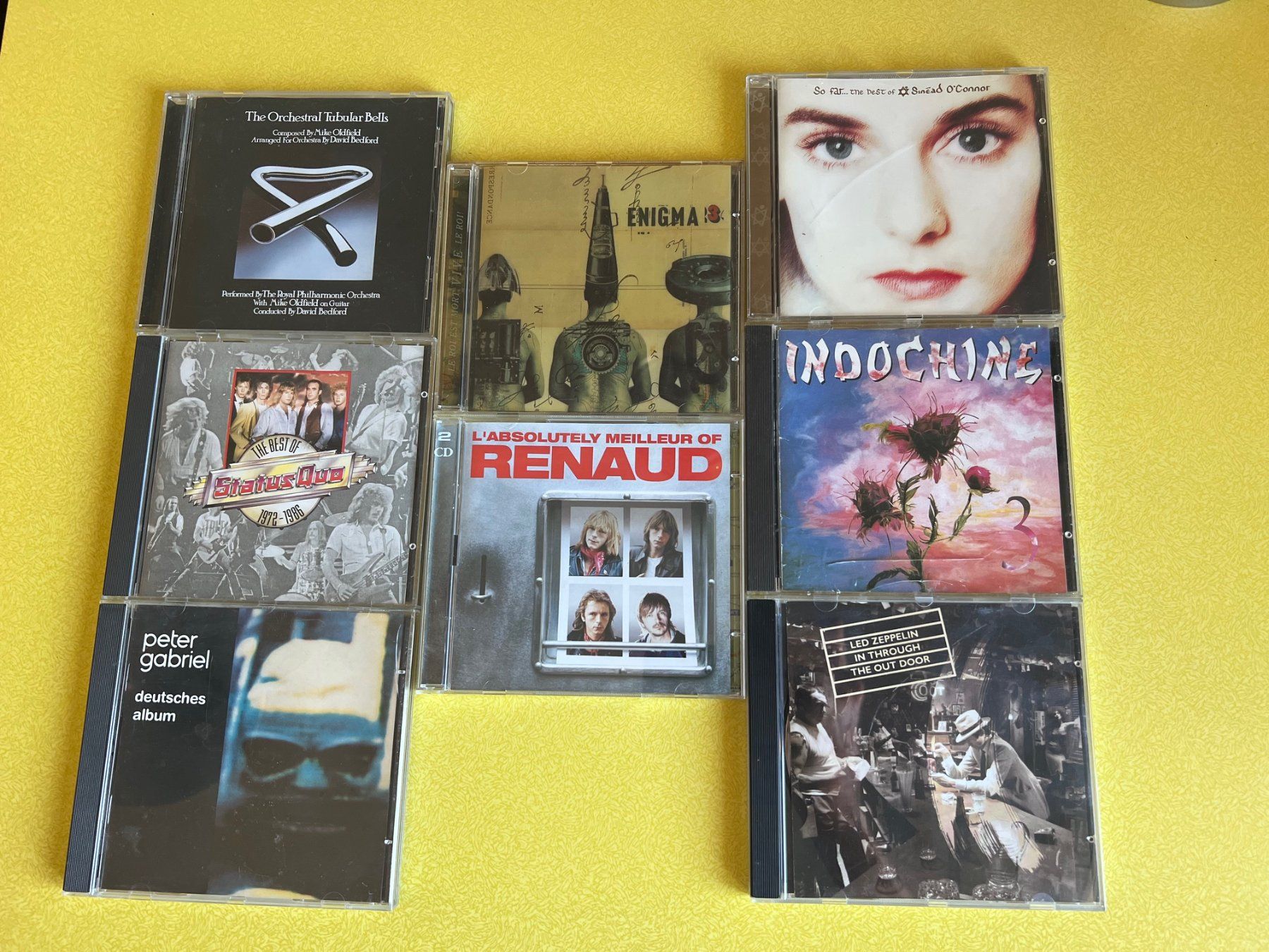 CDs: Peter Gabriel, Status Quo, Led Zeppelin, Enigma, CD's – D'occasion à Pieterlen par Plasticbox