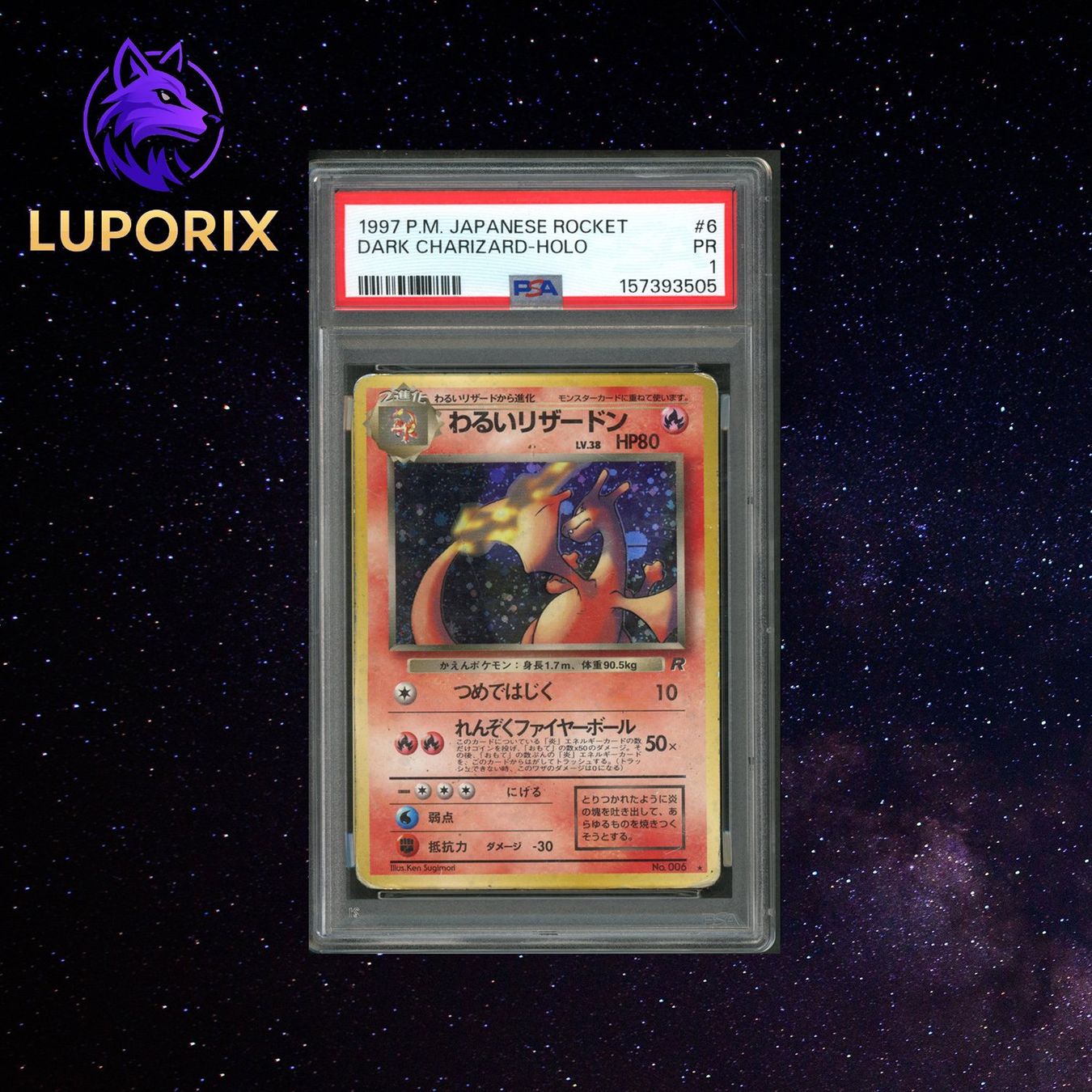 Pokémon Sammelbilder & Trading cards: Pokemon PSA 1 Dark Charizard 006 Team Rocket - JP – Neu (gemäss Beschreibung) aus Oensingen von CSCollectors