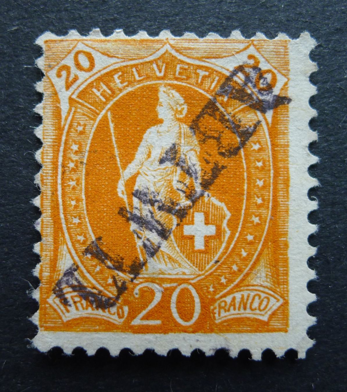 Tutti i francobolli: 66A, Balkenstempel ABTWYL, AG oder SG – Usato da Ebikon venduto da SilvioFreund