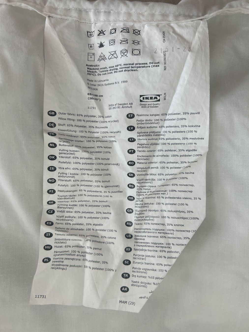 IKEA Weiches Kopfkissen Kissen Schlafen Bett😴 Nejlika*** (Gebraucht) in Zollikofen für CHF 1 – mit Lieferung auf Ricardo kaufen