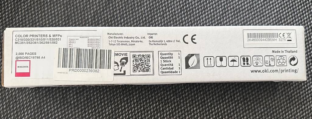 Oki Cartucce per stampanti & toner: OKI 44469705 Toner M - Neu – Nuovo e nell'imballaggio originale da Dübendorf venduto da sou_55nr 2