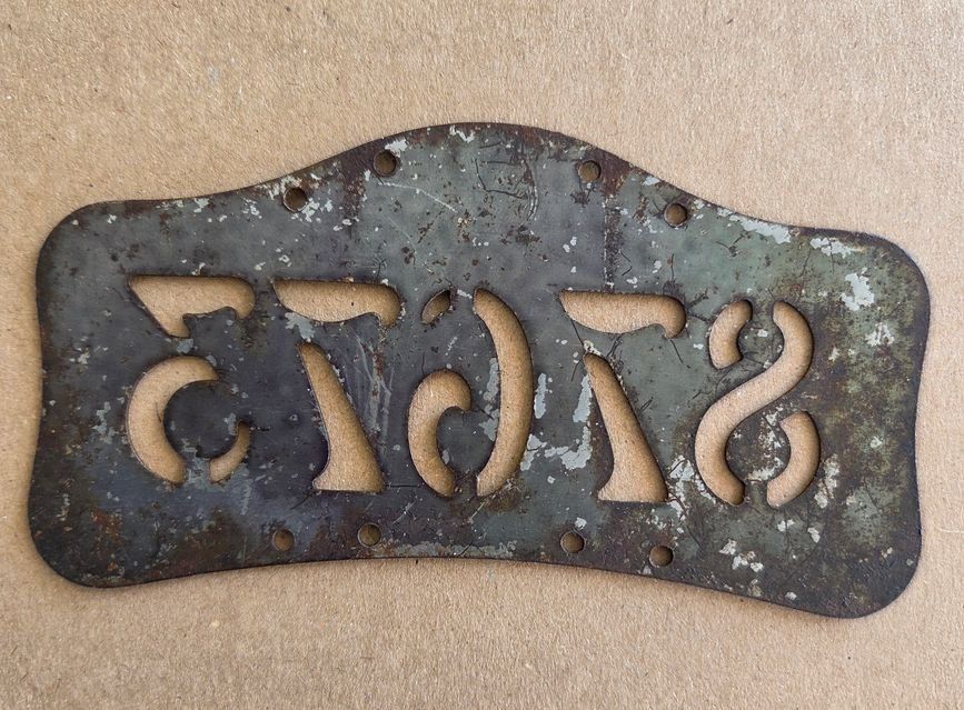 Sachs Insegne: Velonummer VD 1923 Plaque Velo – Usato da Schenkon venduto da Uhu007 1