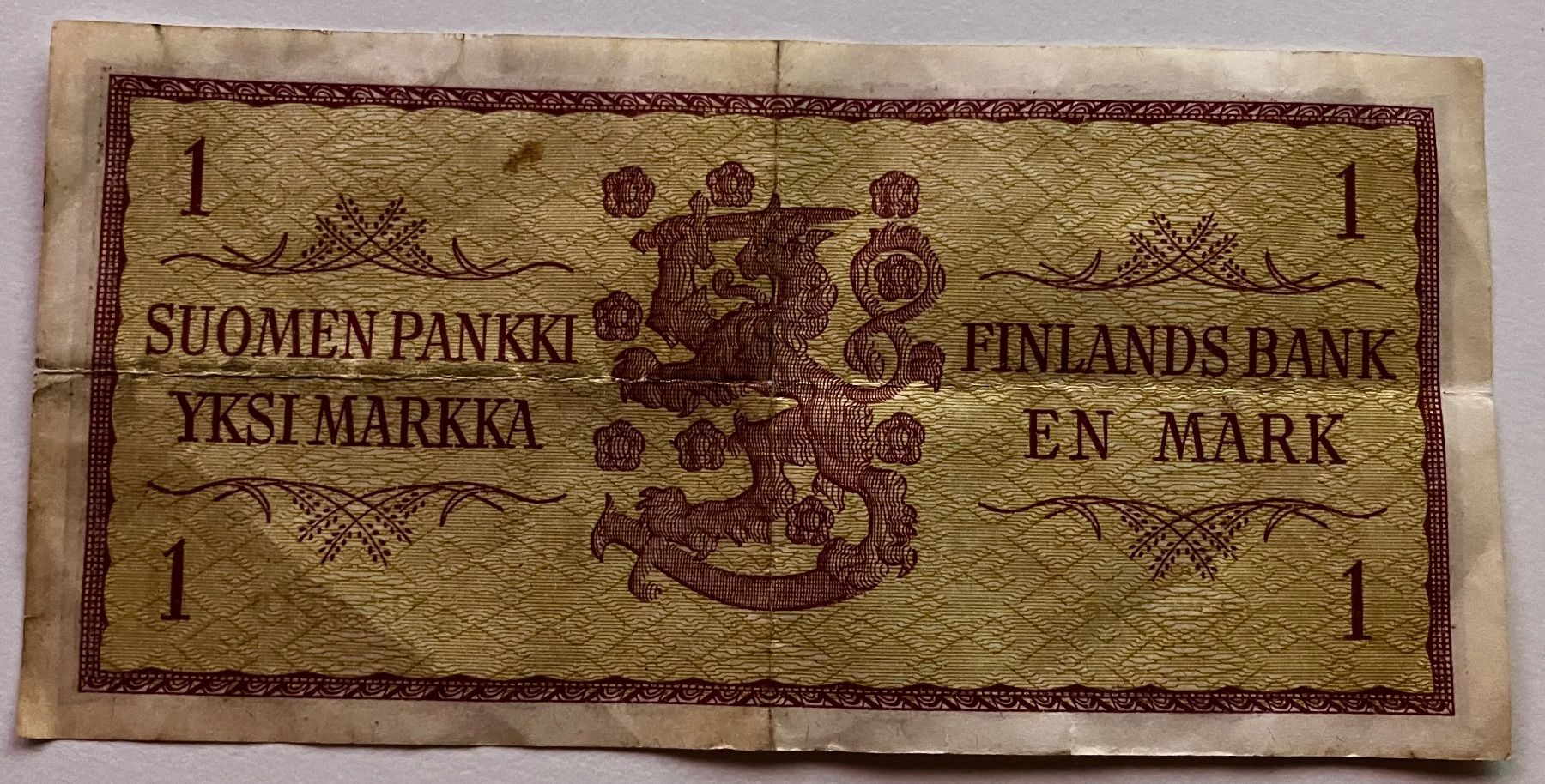 Banconote: Finnland 1 Markka 1963 – Usato da Algetshausen venduto da Carrhard 1