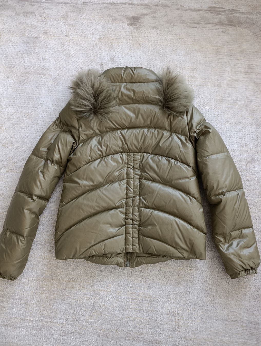 Giacche: VESTE DOUDOUNE PLUMES VERT OLIVE PETIT S – Usato da Sierre venduto da shirley04 8