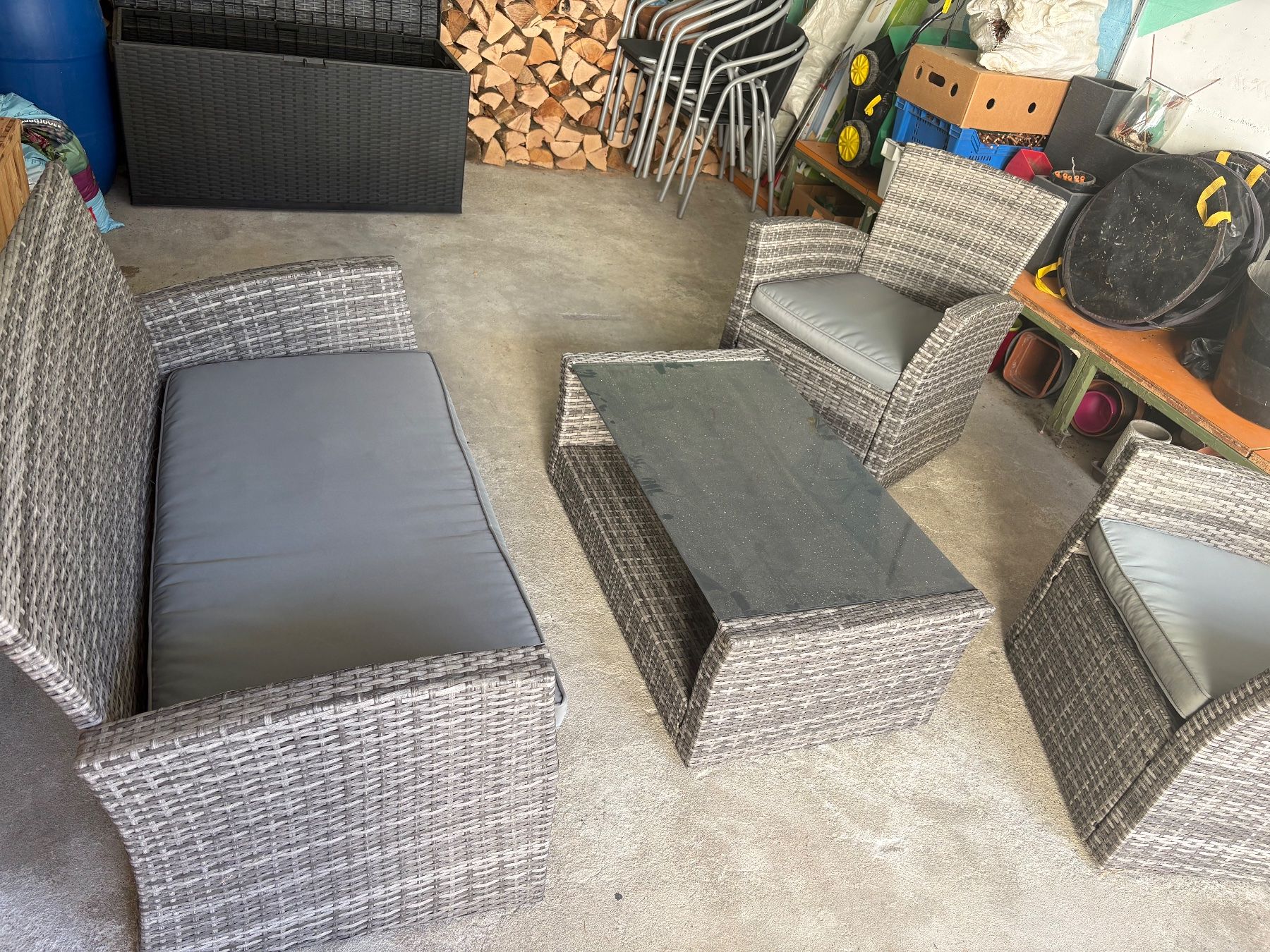 Tischset: Salon de jardin – Gebraucht aus Vernayaz von Catarina09 1