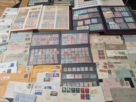 Sammlung nur CH Marken in Alben, Briefe, etc… ab Rayon