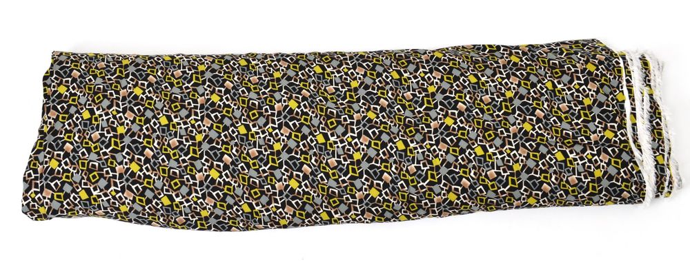 Stoff Meterware Dancing Cubes Khaki 10m Rolle (16841) (Neu (gemäss ...