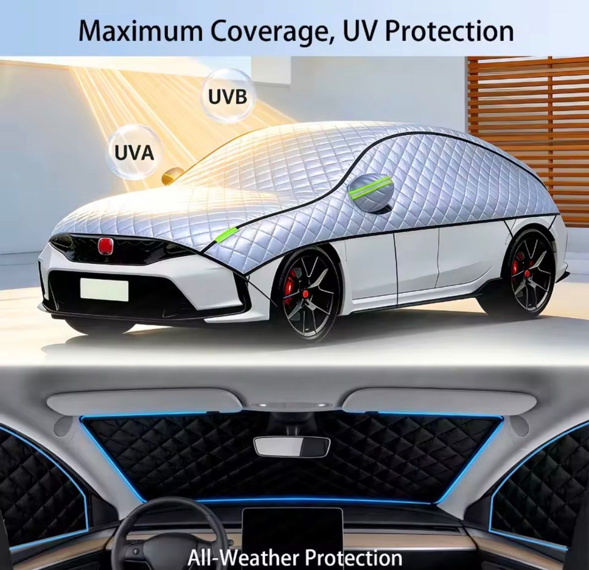 Coperture: Copertura auto antigrandine – Nuovo e nell'imballaggio originale da Mezzovico venduto da Desireshop 1