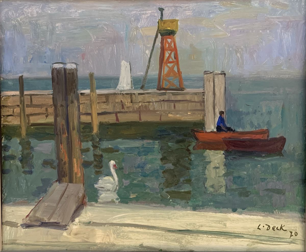 Dipinti: Schweizer Kunst - Leo DECK (1908-1997) – Usato da Düdingen venduto da polytropon_5 1