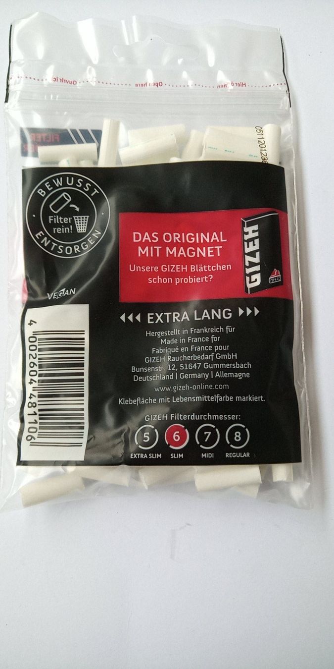 Altri Prodotti per fumatori: GIZEH FILTER – Usato da Wängi venduto da Ladys_First 1