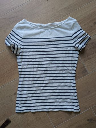T-Shirt Marine Look H&M Grösse S