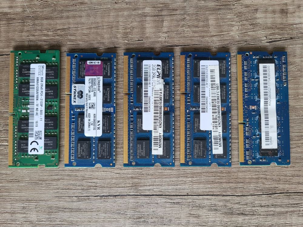 5 RAM Laptop Lenovo HP PC3 PC4 10600 Kingston Hynix etc (Gebraucht) in ...