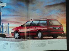 Prospekt VW Volkswagen Passat Variant 1990 mit GT