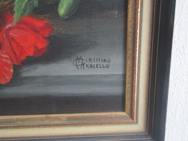Gemälde: Giachino Marcello 1877-1929 Ital Schule - Mohnblumen – Gebraucht aus Luzern von Horoskop1 4