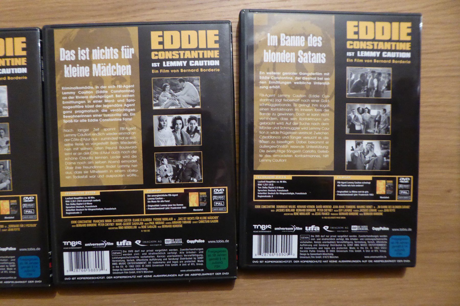 Tutti i DVDs: Eddie Constantine DVD Collection No. 1 – Usato da Allschwil venduto da Summelsarium 2