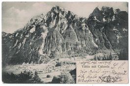 Vättis mit Calanda, gelaufen 1904