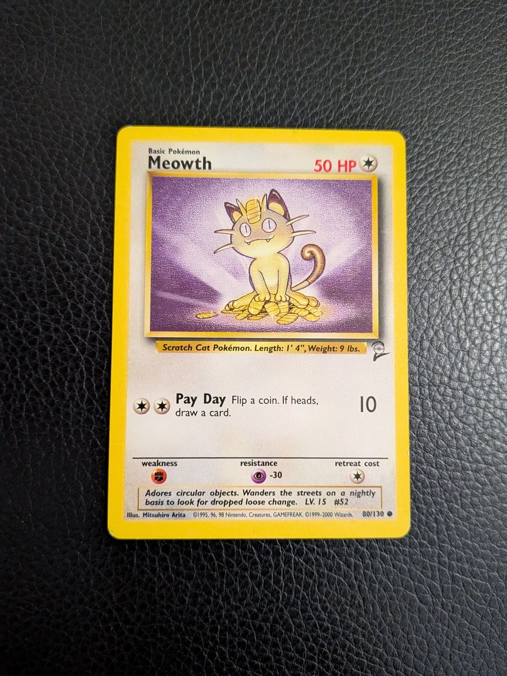 Pokémon Carte collezionabili: Base Set 2 Meowth 80/130 Ab 1 – Usato da Paradiso venduto da Pkmn10