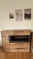 Modernes Sideboard / Highboard Holzoptik & Anthrazit 