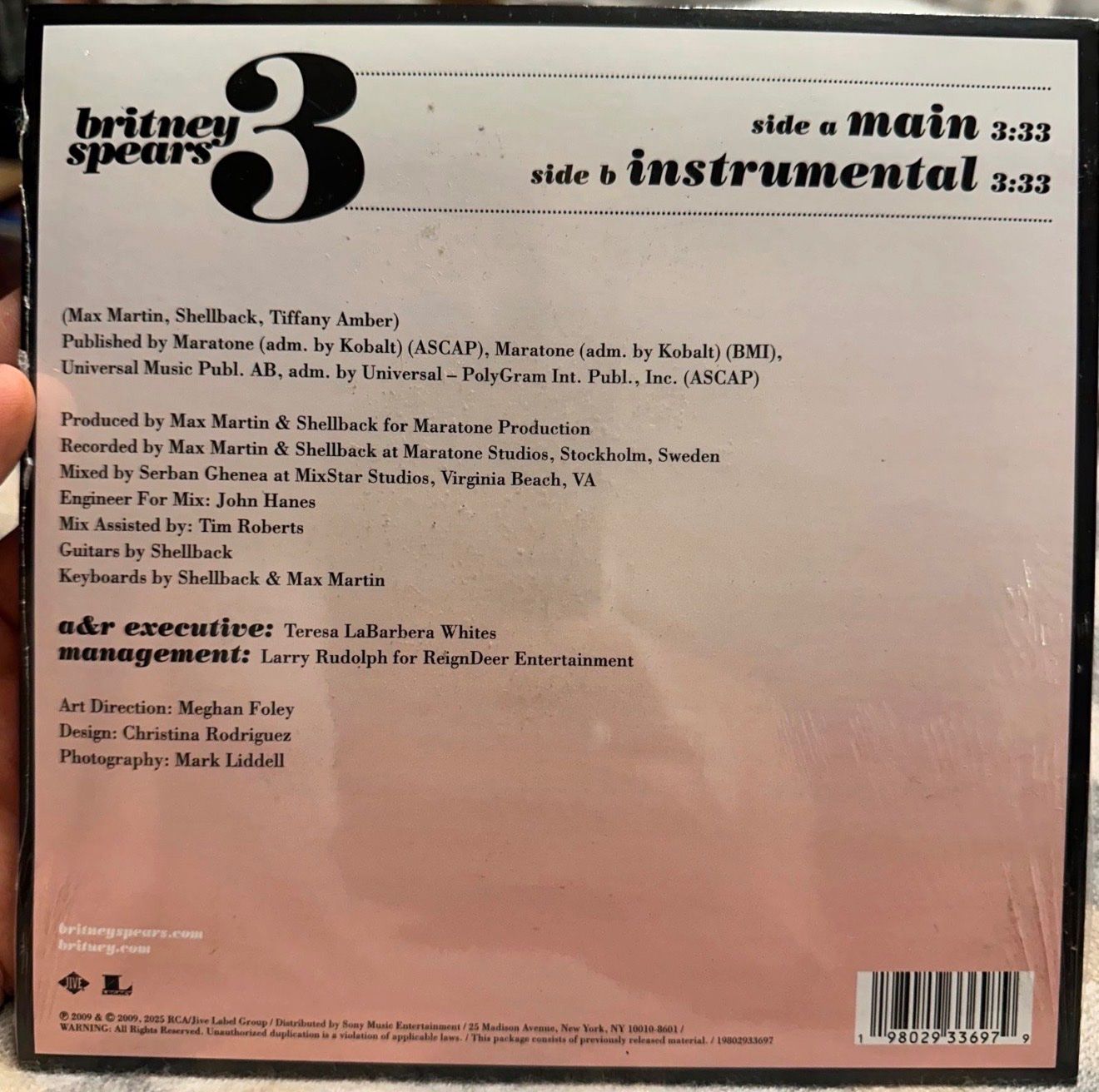Dischi in vinile: Britney Spears 3 Vinyl EP usa Import letzte – Nuovo e nell'imballaggio originale da Küssnacht am Rigi venduto da mat_v96j 2